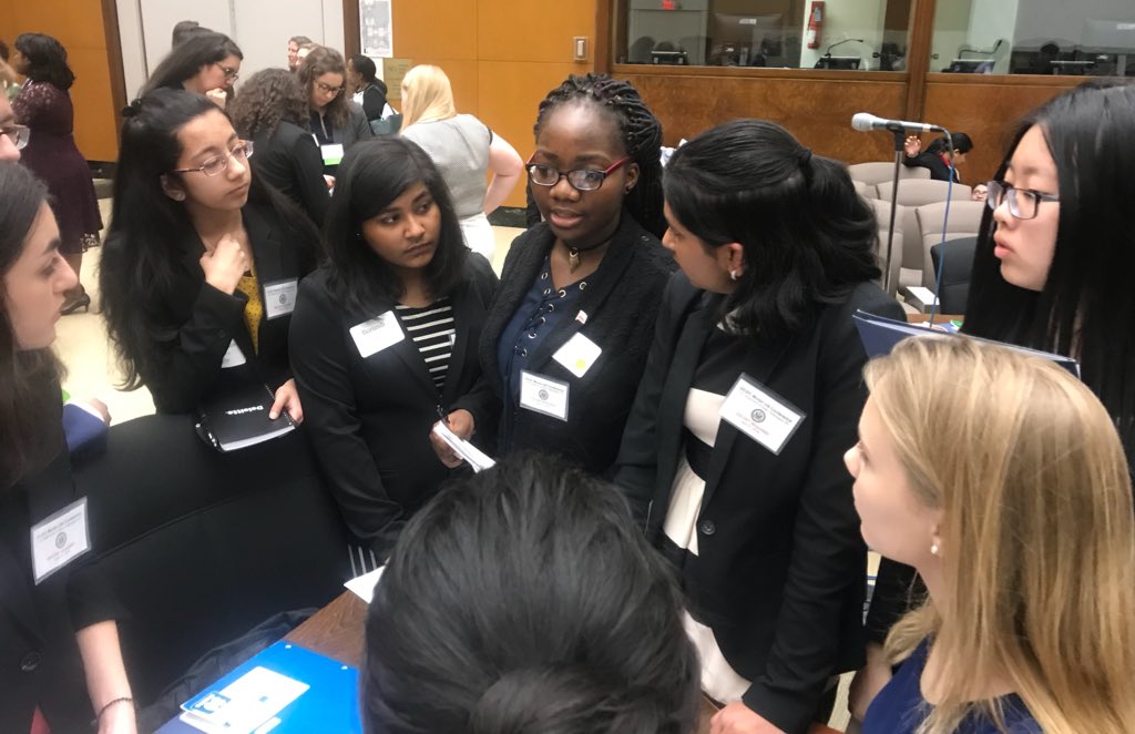 RooseveltHSDC's tweet photo. Our scholars just finished participating in the morning session at the @GCDC_ModelUN Conference! @UNANCA @UN #IAmModelUN @petworthdcnews https://t.co/QNNfBE5cJO