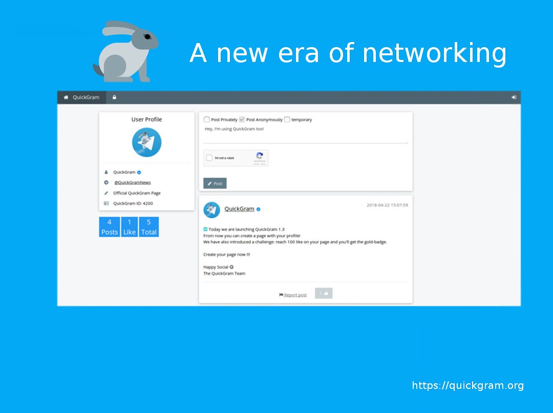 QuickGram's tweet image. Official #QuickGram page for #updates 🎉

quickgram.org/quickgram

#new #socialnetwork #privacy #secure #free #telegram #login