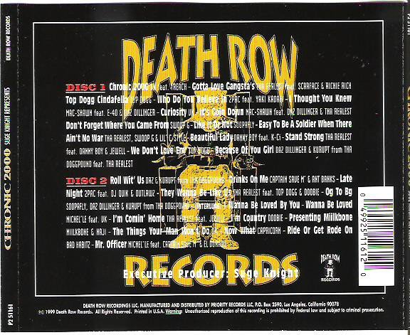 'Suge Knight Represents: Chronic 2000' dropped 19 years ago today on <a href="/deathrowmusic/">Test1234</a> and <a href="/PriorityRecords/">Priority Records</a>.