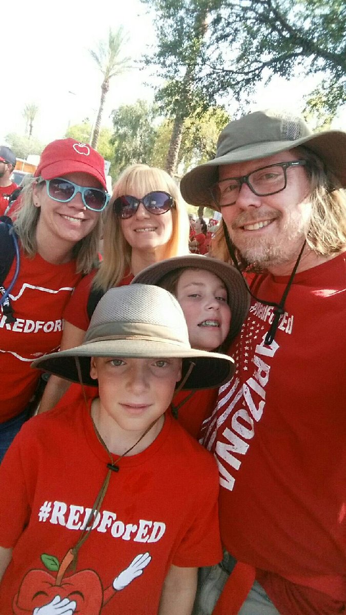 MagnussonTweets's tweet photo. Day two at the capital. Wish we didn’t have to be here but I’m touched by the display of support. #RedForEd #ratherbeteaching https://t.co/aGRkj2DNMz