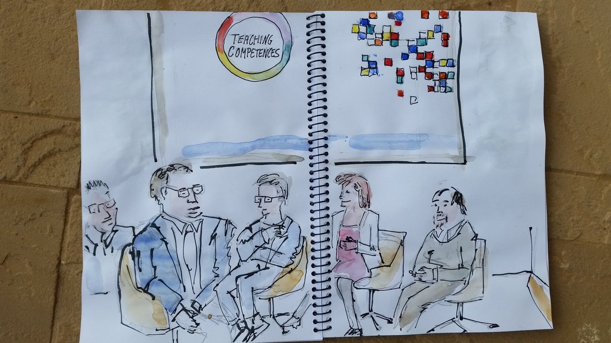 marserea's tweet photo. Round table discussing initial and in service teacher training Manuel Peralbo, Antonio J de Pro, Fatima Garcia,J Alberto Hernández, Carmen Fernández. https://t.co/ruv7mEWdqr