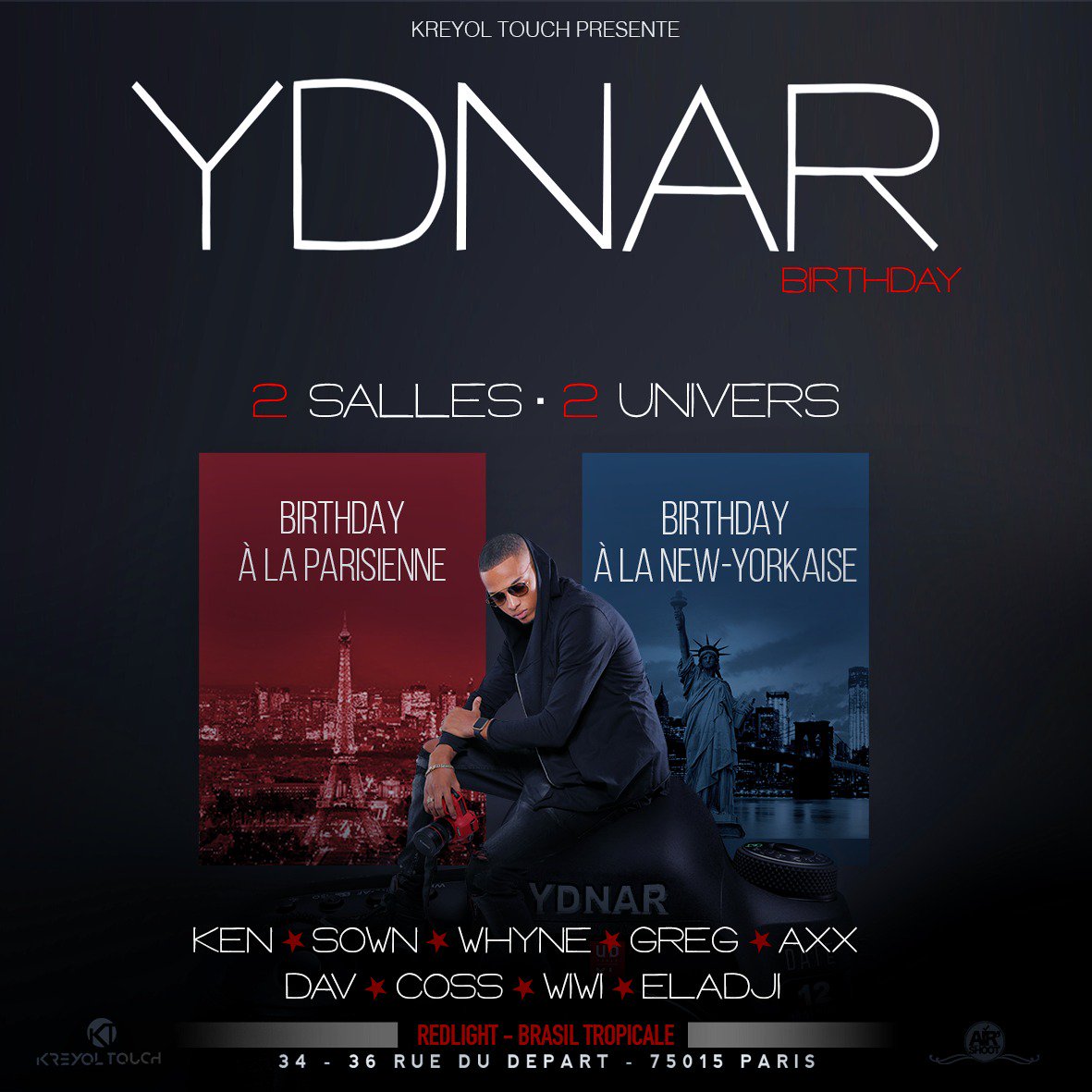 Ze_DeTeR's tweet photo. ▒ ░ ▒ ░ ⛥DEUX SALLES // DEUX UNIVERS ⛥
✔Billetterie : https://t.co/MOTRcZ1gLd
⛥Reservation de Pack(s) : 0634360595
#BeFresh #KreyolTouch #Ydnar https://t.co/VRsSsZqUUJ