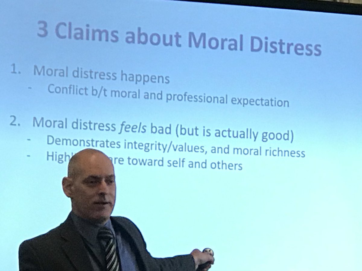 tcymet's tweet photo. Moral distress means that there are morals underlying occurrences. #APHC18 if unresolved or unaddressed it becomes problematic https://t.co/CJuPYtqnS6