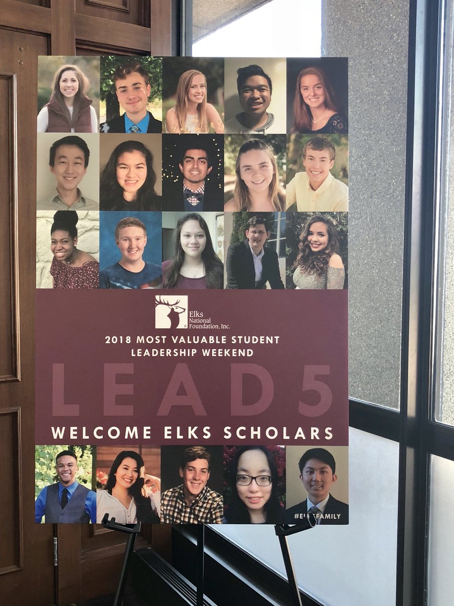 ElksNtnlFndtn's tweet photo. The 2018 MVS Scholars. #Lead5 https://t.co/J6PJECkMoJ