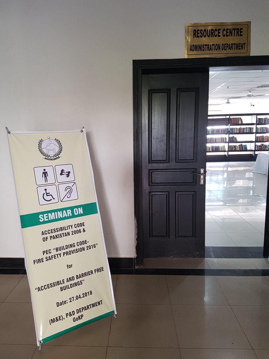 kpmne's tweet photo. Seminar on " Accessibility code of pakistan 2006 &amp; PEC building code - Fire safety provision 2016" for Accessible and barrier free building.
#DisabilityRights https://t.co/BVDPPAQcYx