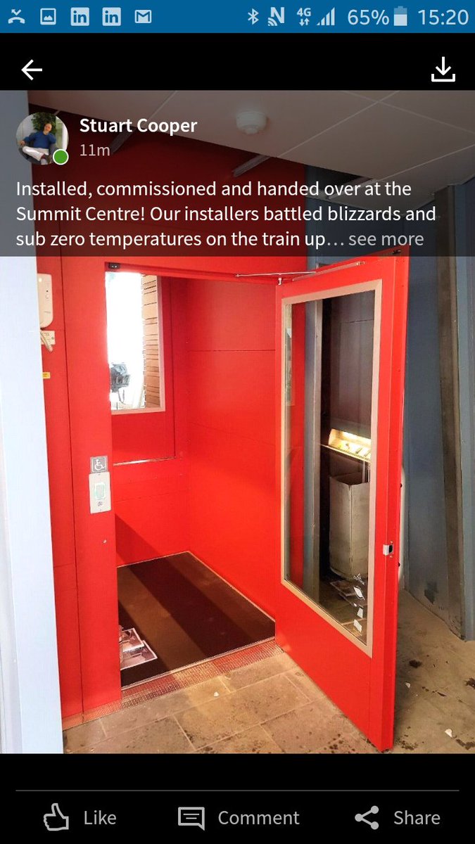 We are privileged to have replaced an unreliable lift with a fully compliant model on a demanding programme with massive logistical challenges. Now our client can ensure all passengers will be able to enjoy the stunning North Wales views for many years to come.#Clientsatisfactoin