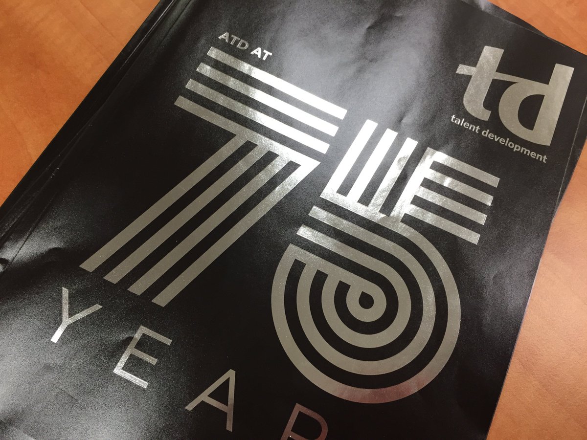 jenlefkosmith's tweet photo. Excited to see the #ATDat75 cover come to life. Strong typography and a sweet print job! Congrats @hwinks @KelsySt0ne @TDMag #NetworkArties https://t.co/7bZEjZY33e