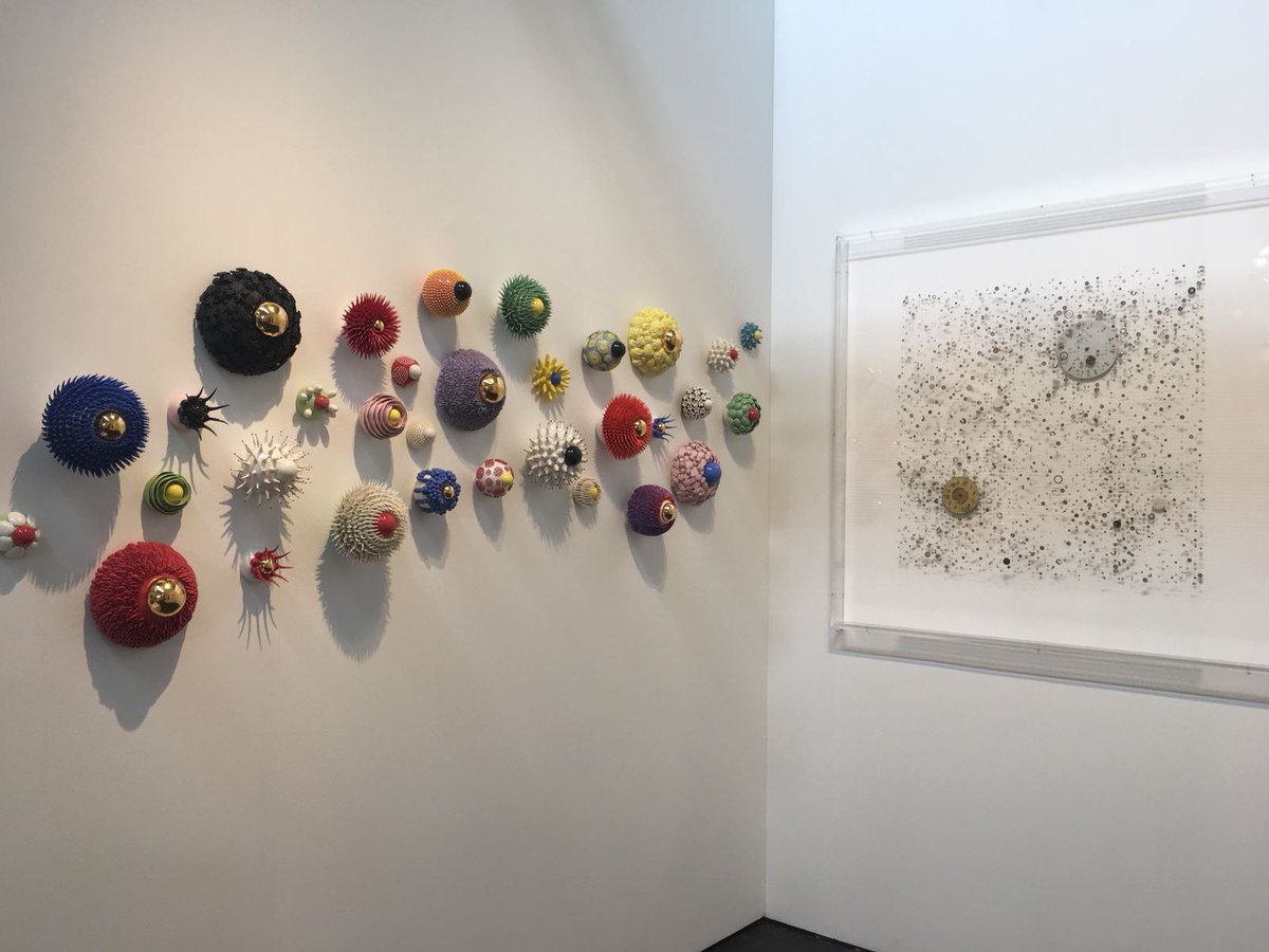 cubegalleryinfo's tweet photo. We're really excited to be showing at Art Market San Francisco this week! Here's a few shots of our stand, booth #419. https://t.co/ynVdM7cy4f
