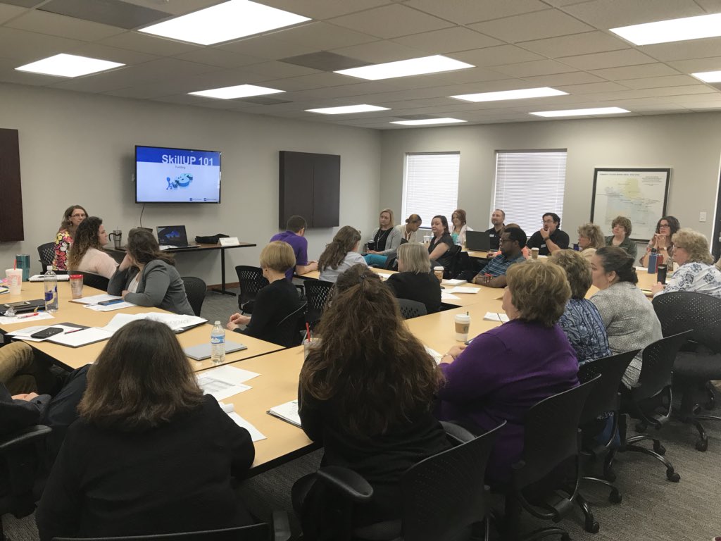 wdprof's tweet photo. @MCCATweet @MoWINsTweet Rnd 4 #TAACCCT Grant Statewide mtg where @MCCKansasCity data expert Ashley King providing data record guidance for grant closeout. #consortiumleadership #comm_college #dataperformance #DataSecurity https://t.co/CNfgQeQhoC