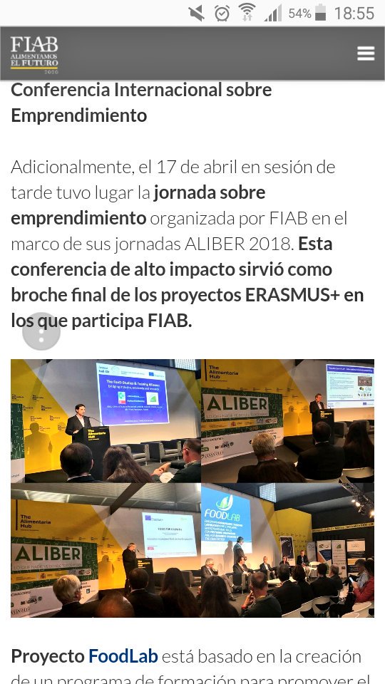 ConchaAvila's tweet photo. Conferencia Internacional Emprendimiento #ALIBER2018 @AlimentariaBCN @esFIAB @EUErasmusPlus #FOODLAB #FOODSTA #FOOD4GROWTH @Erasmus_Project #innovacion #Academia #Industria https://t.co/TZb9Dx1z3o https://t.co/PiHEBymGNi