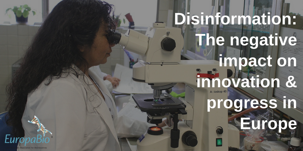 EuropaBio's tweet photo. EuropaBio’s @JohnBrennan_Bio about Disinformation: It has had a negative impact on #innovation and #progress in Europe &amp; should be tackled at its source. Read more: https://t.co/Pm53nlHqqW

#BiotechEU #europabio #science https://t.co/ZrdbvP6Z6M