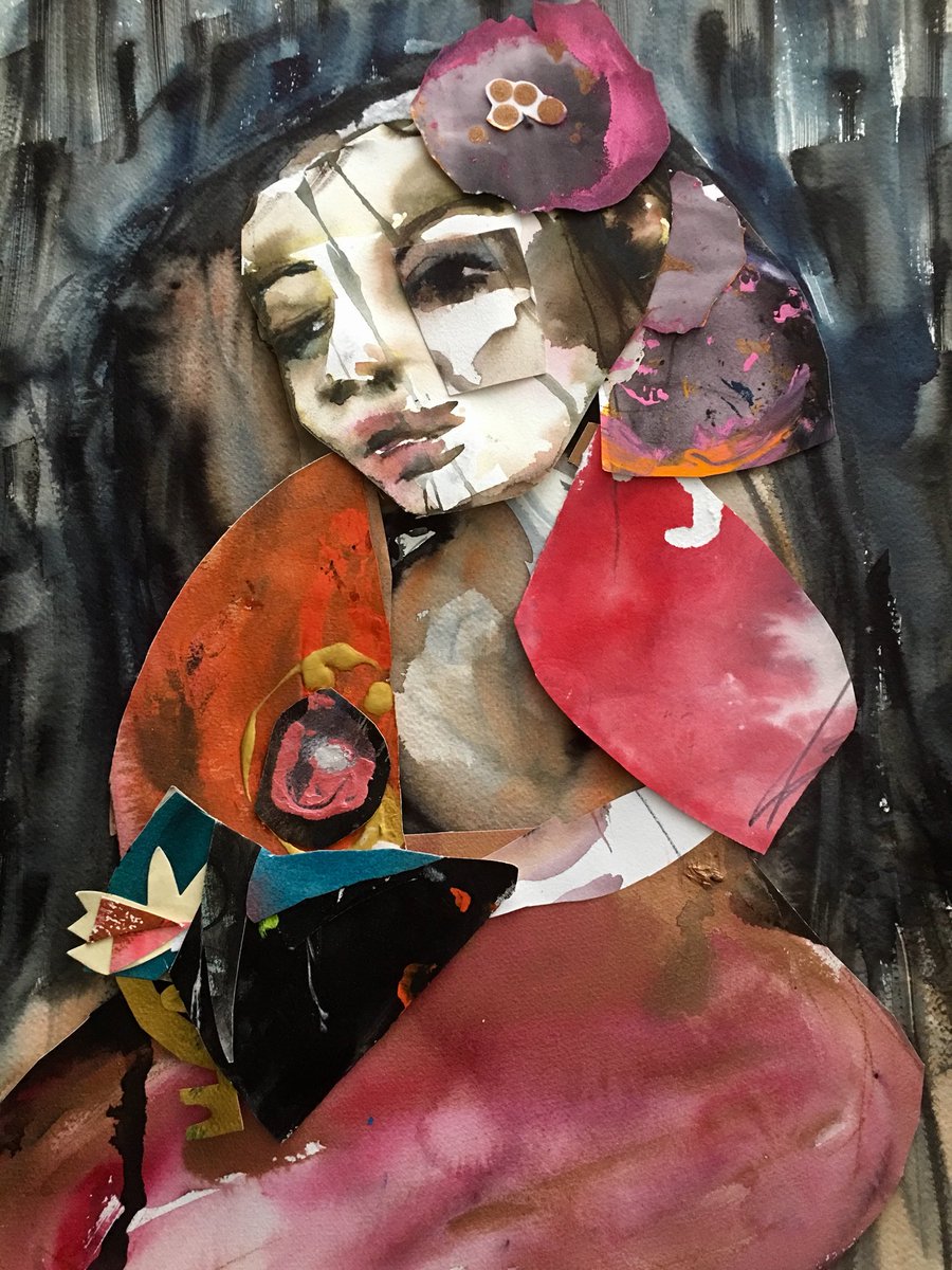 BlythexSmith's tweet photo. Bright past. #painting #collage #brightpast https://t.co/s08wNVeJhW