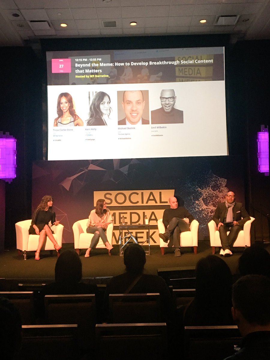 EmilyKDrewry's tweet photo. This convo about breakthrough content turned into a moving discussion about race and inclusion in the U.S. - thanks for sharing your work &amp; words  @Tricia002 @kkellyyoga @MichaelSkolnik #SMWNYC https://t.co/IM5zQHFQpB