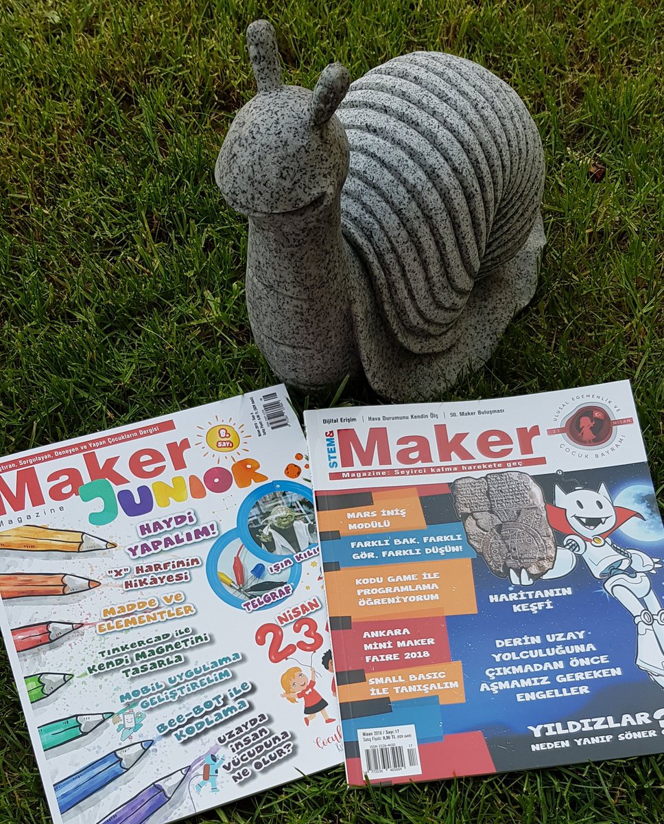 stem_maker's tweet image. Mars İniş Modülü, Haritanın Keşfi, Small Basic ile Tanışma, Derin Uzay Yolculuğu, X Harfinin Hikâyesi, Işın Kılıcı ve Telgraf Yapımı... #Stem&amp;amp;Maker ve #MakerJunior dergilerimizin yeni sayıları çıktı; marketler, kitabevleri ve bayilerde. İyi okumalar... pusulakitaplik.com/catinfo.asp?ci…