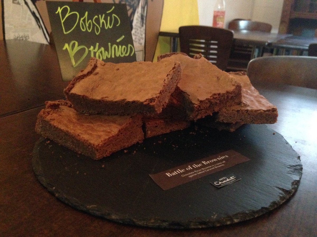 We've been so busy we've decided it's time to step up our brownie game! Check out our Pecan &amp; Salted Caramel brownie! Limited availability 🤤 Featuring @hotelchocolat Best Brownies in the cronx ♥️