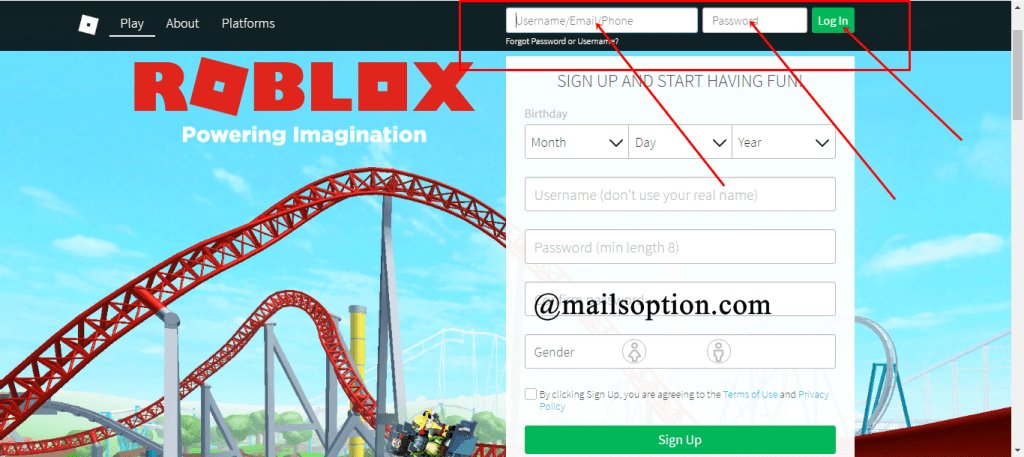 How to Login to Roblox Account 