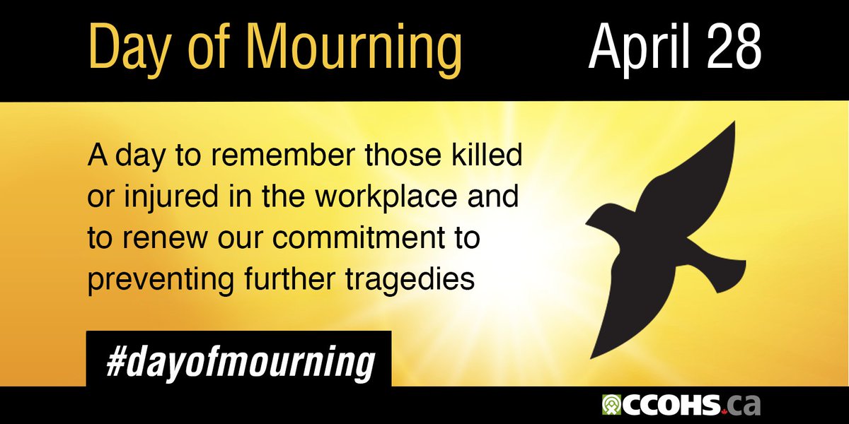uwaysc's tweet photo. Tomorrow is The #DayofMourning and all over Niagara there are ceremonies to honour #FallenWorkers . What does Day of Mourning mean? click the link to find out exactly what it means... https://t.co/Krh9GLbQHT https://t.co/63DTOqLpuv