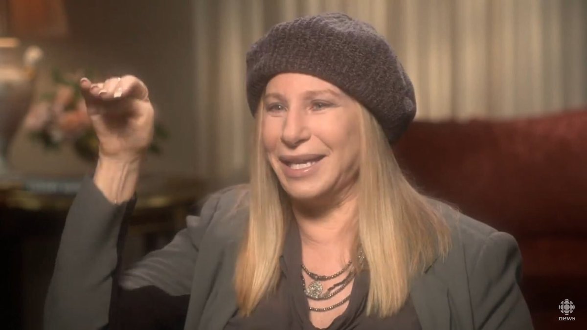 QUEENBSTREISAND's tweet photo. Barbra Streisand doing her cute little wave https://t.co/0ACsgMYQiS