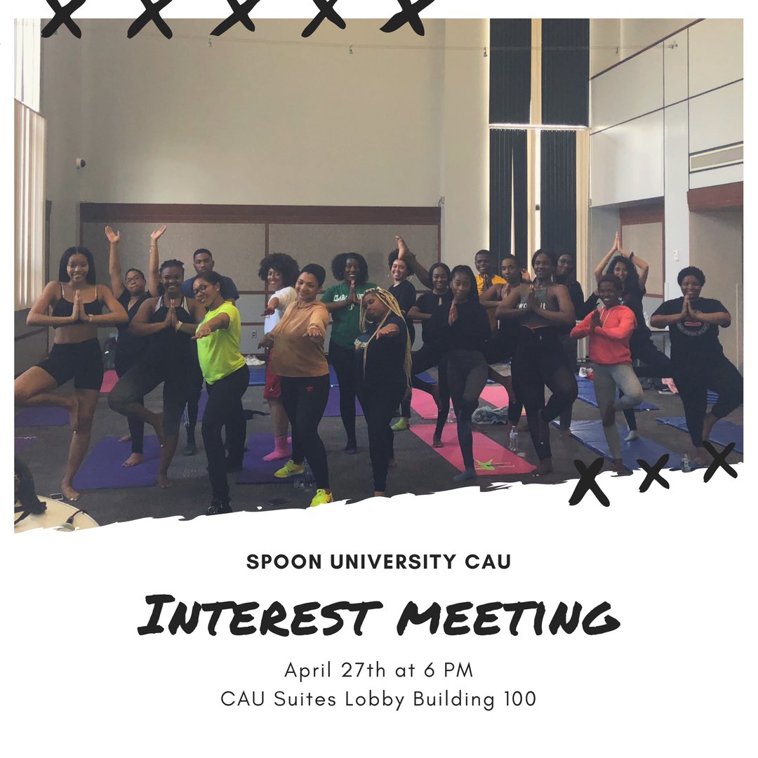 SpoonU_CAU's tweet image. Interested in joining Spoon University CAU in the fall?! Join us TODAY for our end of the year interest meeting. We’ll answer any questions you might have about our organization &amp;amp; let you know why you should be a member. #spoonuniversity #cau21 #cau20 #cau19 #cau18