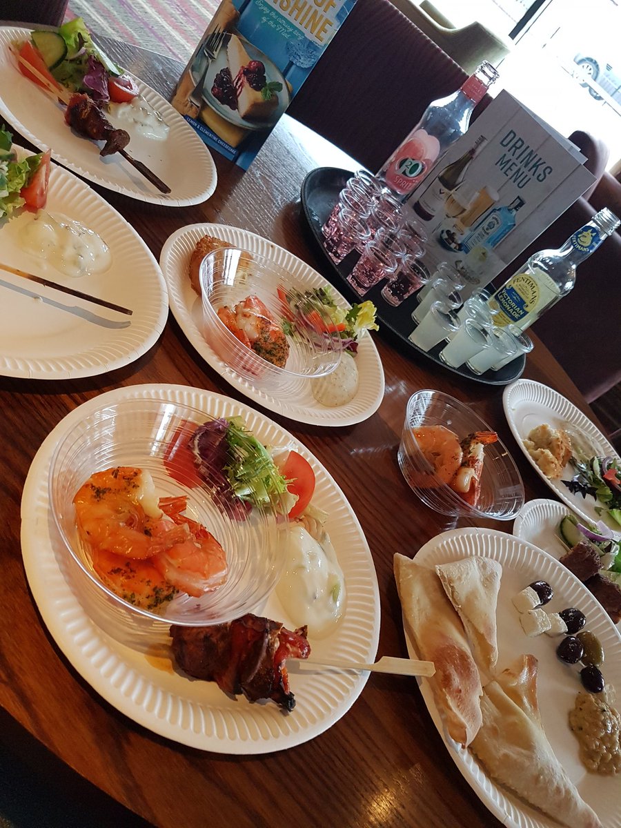 It's all about the weekend guests 😊 promoting our fab menu 🍍🍢🥗🍤🍧🥂🍾 <a href="/Sheffield_PI/">Alison Pickering</a>