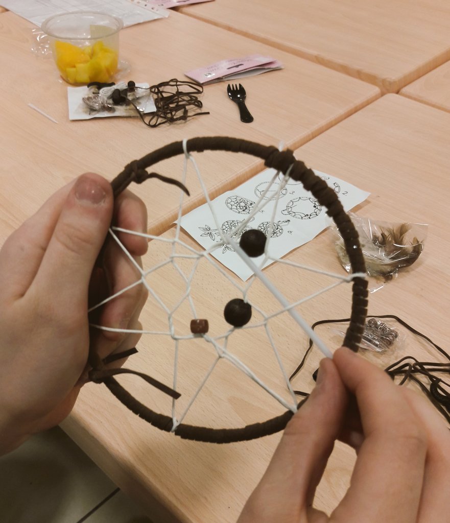 Making dream catchers and exploring our wishes and dreams <a href="/happy/">Happiness Engines</a> group- a lovely way to end the week! :)