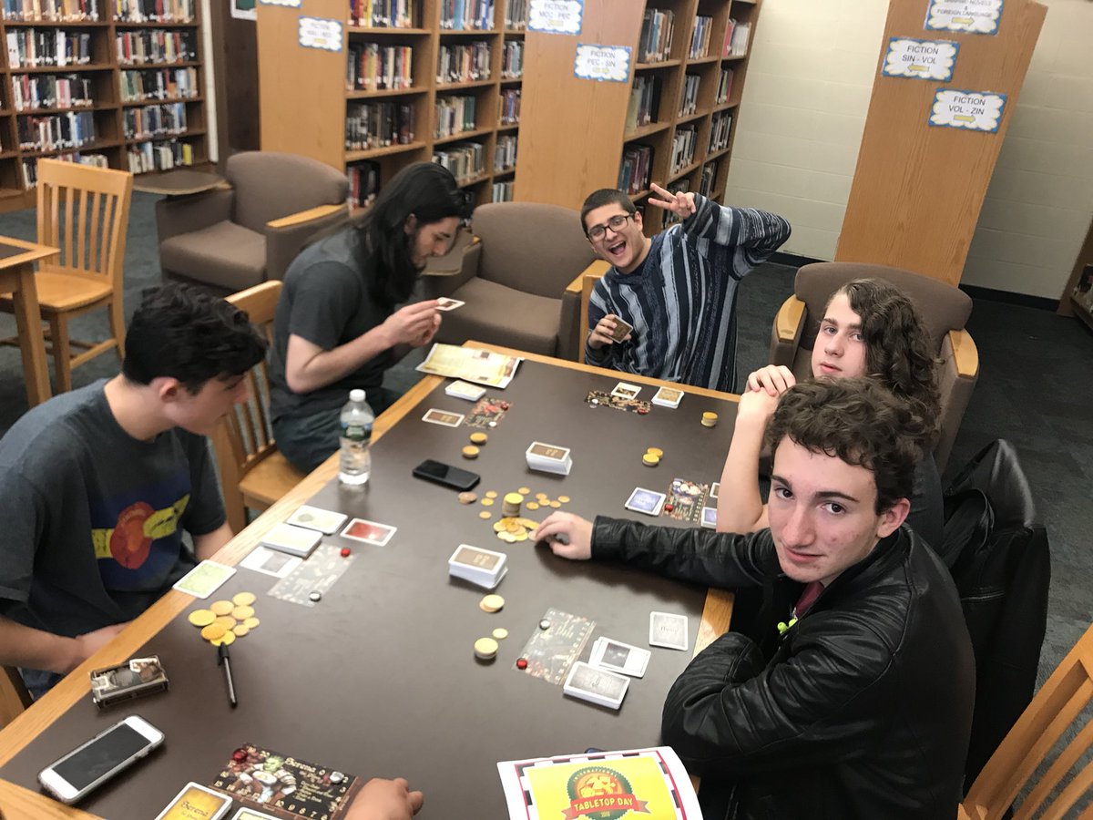 FaitakesJMHS's tweet photo. More @TabletopDay fun at @MahopacLib more fun 2-5pm!!! https://t.co/dlRvYnMOr5