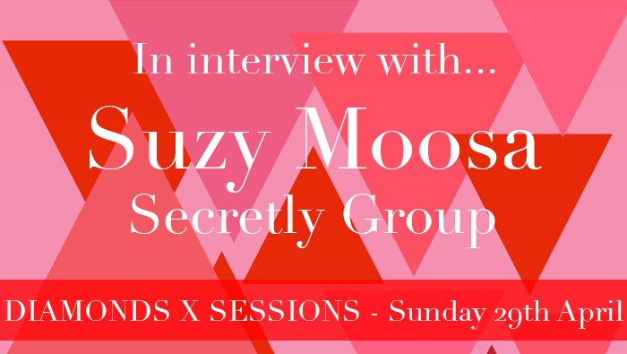 We're beyond excited to have <a href="/suzymoosa/">Suraiya</a> from <a href="/SecretlyGroup/">Secretly Group</a> joining us at #DiamondsXSessions pt. 3 to discuss all things label related! What have you always wanted to know about record labels? This is your chance to find it out! See you on Sunday?