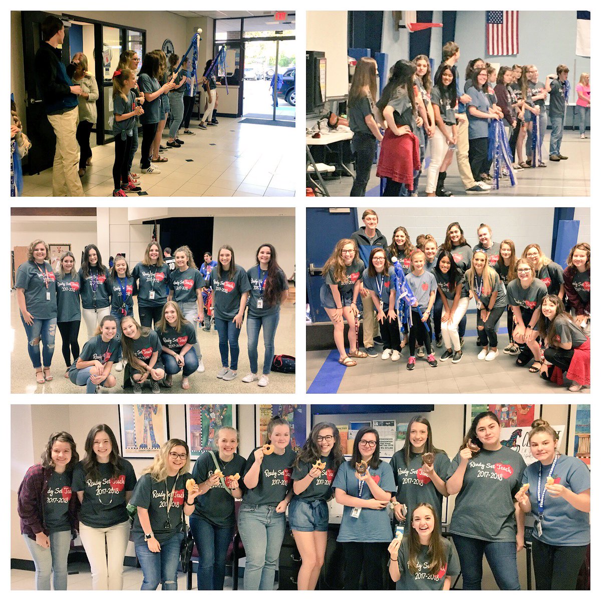 bholtvluwer's tweet photo. Ready, Set, Teach students got to participate in #cwcline Spirit Day!       💙 🎉 💙
#fhs #MustangPrideUnleashed https://t.co/OpzRiAhbO0