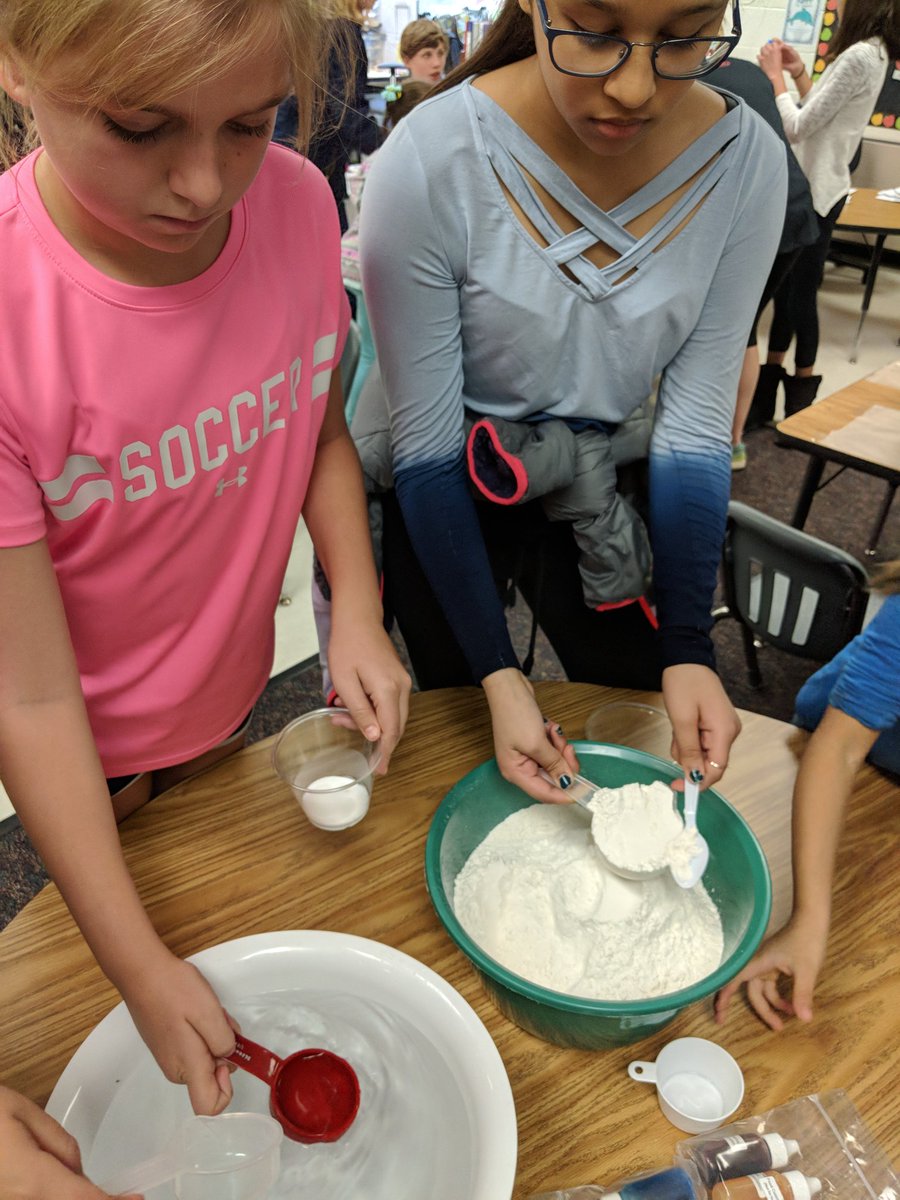 Mrs. Koehler's class practicing measurement with their reading buddies in Mrs. Perka's class. <a href="/HorizonElem/">Horizon Elementary</a>