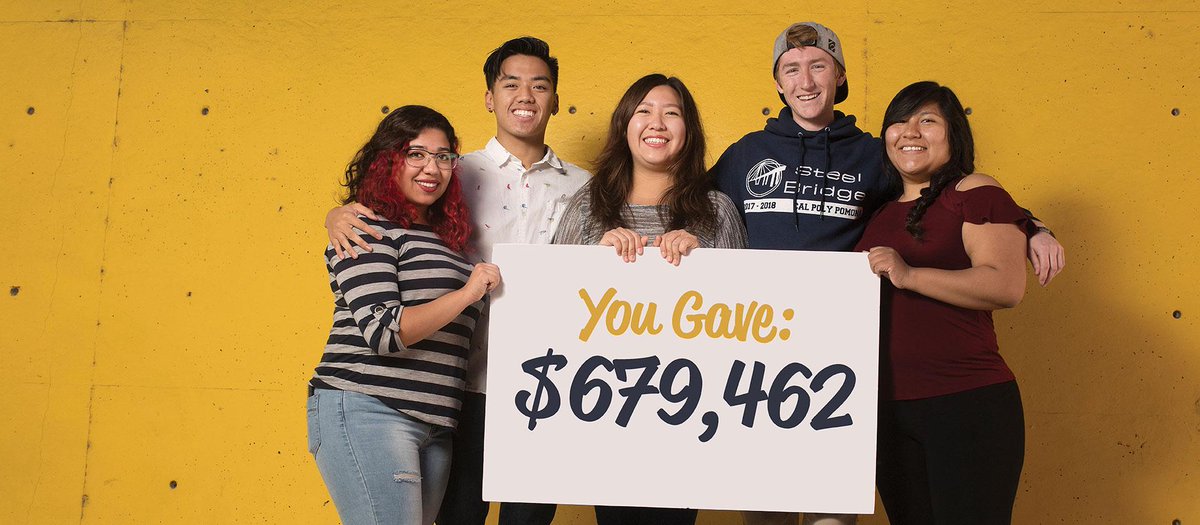 dmontplaisir's tweet image. Special THANK YOU to everyone that made a gift or served as ambassadors for the #CPPGivingDay! It means a world of difference to our students. #cppalumni #calpolypomona
