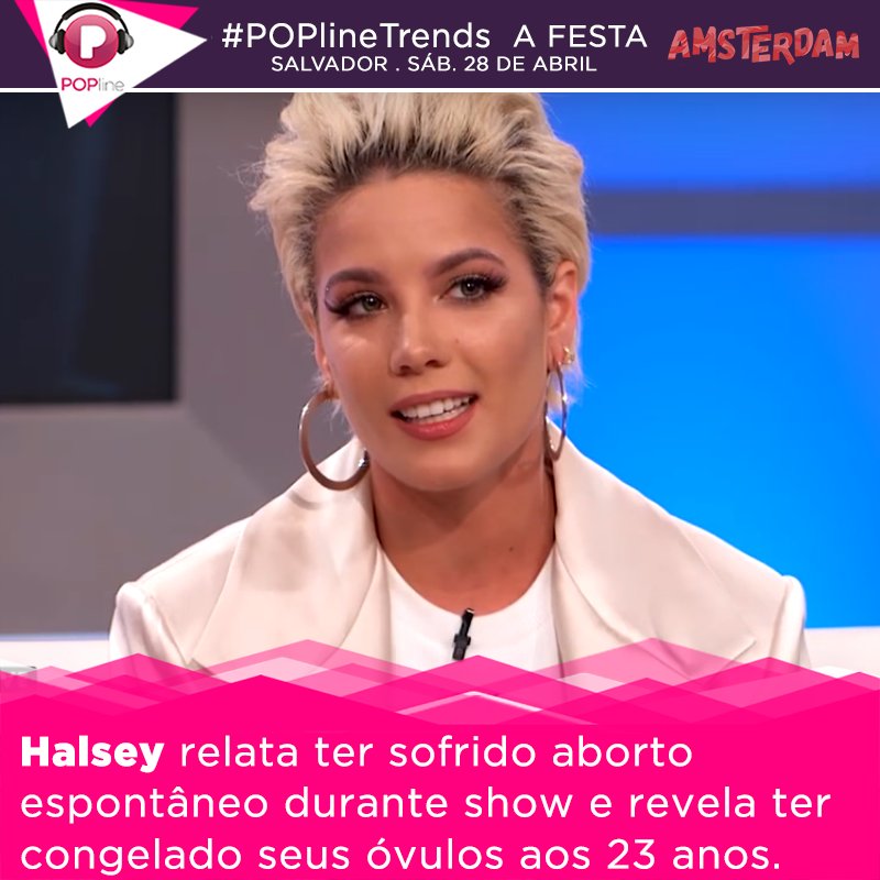 POPline's tweet photo. .@halsey relata seus problemas com endometriose em programa de TV, e conta as consequências disso em sua vida. Veja: https://t.co/HI8em7hn0W https://t.co/2Jlq0twnlz