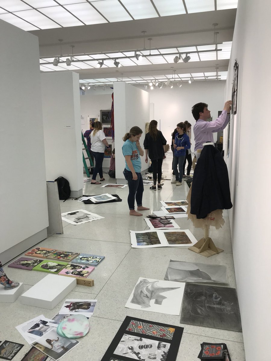 An explosion or art is happening in the gallery now as we prepare for our Foundations 2018 presentation and artist reception this evening from 6-8pm. Join us as we showcase our up and coming talent!