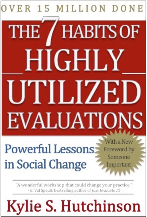 EvaluationMaven's tweet photo. Catch my 'The Seven Habits of Highly-Utilized Evaluations' @aeaweb  e-Study May 15 and 17th, register https://t.co/AvPpqpyVlI #eval #evaluation https://t.co/nTzNlPKq24
