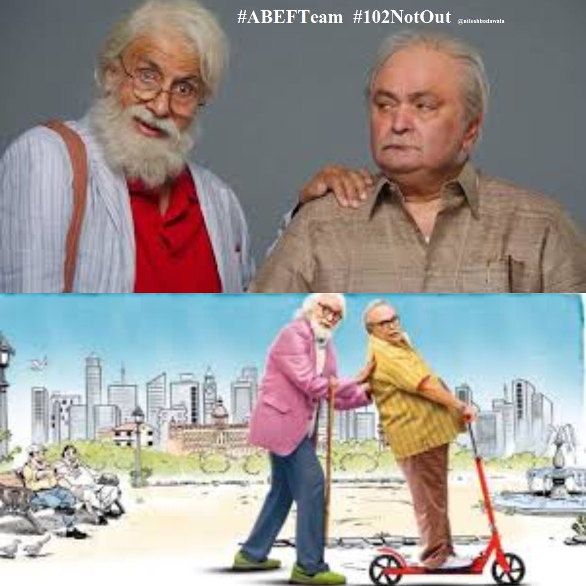 nileshbodawala's tweet photo. #7DaysTo102NotOut
#ABEFTeam
#102NotOut
#stillwaiting
@SrBachchan @chintskap @umeshkshukla @JimitTrivedi06 #saumyajoshi @SonyPicsIndia @ManishK89979565 @Swetaprasad19 @6ZVIRgXxsibb1S3 @EfRakesh @sureshjumani @Namrata1610 @GangulySunetra @shivali_iam @Bhatt_Vishal @Sramitji https://t.co/9kVJRFDpB4
