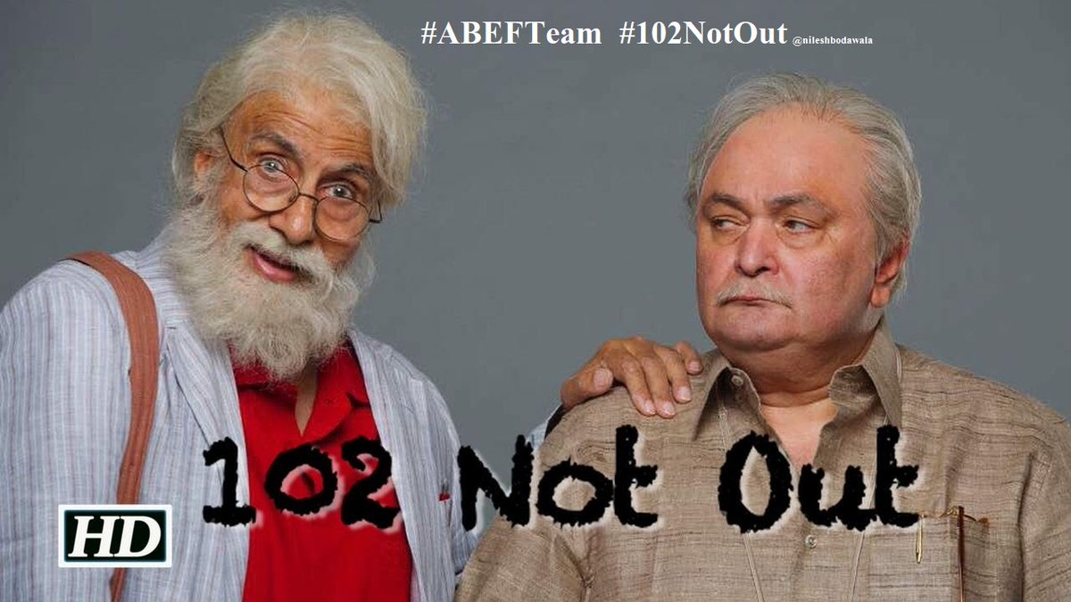 nileshbodawala's tweet photo. #7DaysTo102NotOut
#ABEFTeam
#102NotOut
#stillwaiting
@SrBachchan @chintskap @umeshkshukla @JimitTrivedi06 #saumyajoshi @SonyPicsIndia @ManishK89979565 @Swetaprasad19 @6ZVIRgXxsibb1S3 @EfRakesh @sureshjumani @Namrata1610 @GangulySunetra @shivali_iam @Bhatt_Vishal @Sramitji https://t.co/mJtBhV96xF
