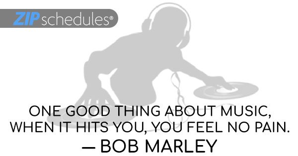 ZipSchedules's tweet photo. #Quotes #FridayFeeling
One good thing about music, when it hits you, you feel no pain. ― Bob Marley
https://t.co/KfGeis3Vhx https://t.co/h9ncwVtAef