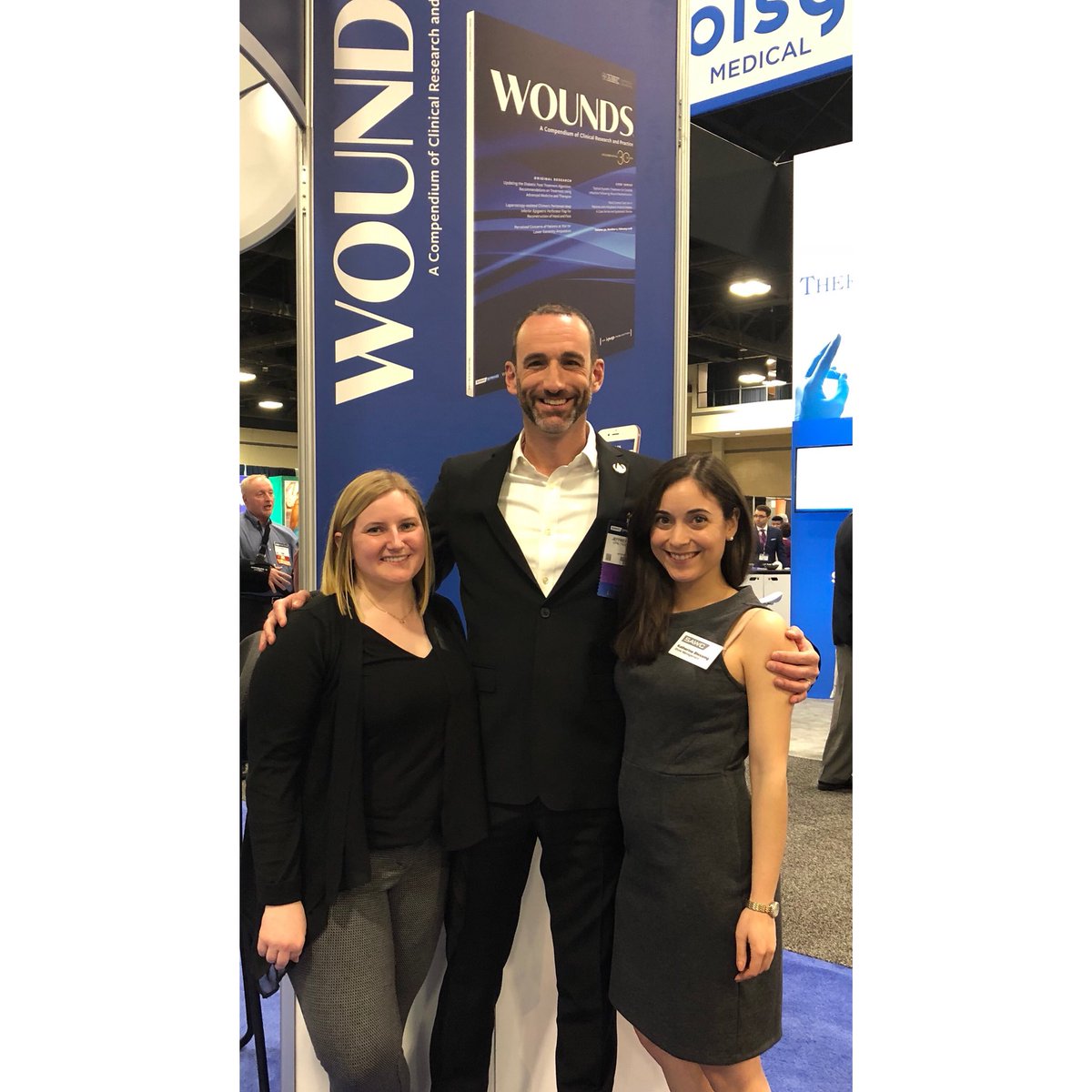 DrLehrman's tweet photo. Visiting with friends from @WOUNDSJournal @SAWCMeeting exhibit hall https://t.co/r3YbSnXWbj
#SAWCSpring  #SAWCSpring2018 #woundcare #woundhealing https://t.co/3YFkqYMOIx
