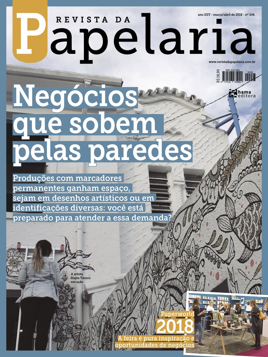 rev_papelaria's tweet photo. Na edição da Revista da Papelaria, em circulação pelo país, as inovações e tendências são a pauta, trazemos também histórias de sucesso e a cobertura da #Paperworld2018.  Além de um novo colunista, com 18 anos de mercado.
Para ler o nosso editorial acesse:
https://t.co/Fe1E5mNjQ4 https://t.co/iu2wxwf0kN