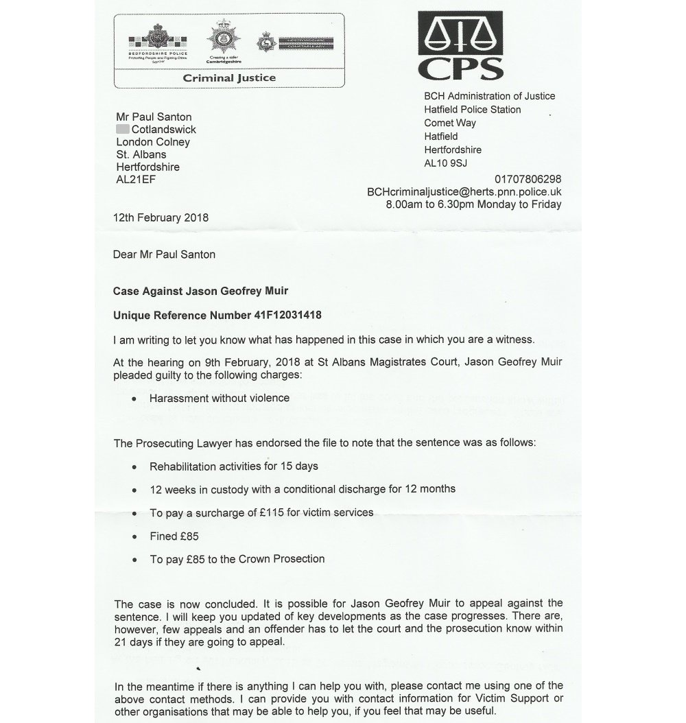 paulsanton's tweet image. #CPS harassment case against #JasonJeffreyMuir &apos;legal expert&apos; pleaded guilty, learning by experience

£285 fine &amp;amp; costs,  15 days rehab,  12 weeks prison, suspended

#JasonMuir is @SeymourRatio @SeymourAdmin plus 5 @amazon accounts, owing £-thousands 
amazon.co.uk/gp/search/ref=…