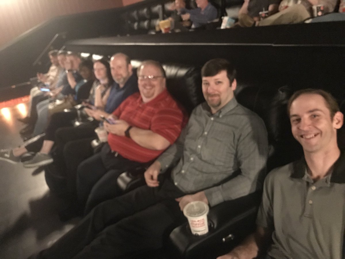 MSTechUserGroup's tweet photo. Avengers: Infinity War with #MSTUG @Commvault and @nextstepinnovations. Thanks for the event! #RelationshipBuilding #AvengersInfinityWar #TechnologyVendors #OurVendorsAreTheBest https://t.co/t3bWn20E7w