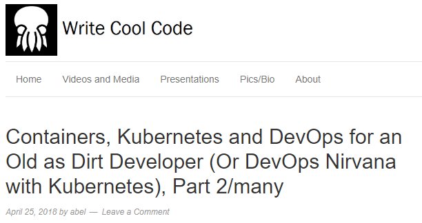 AbelSquidHead's tweet image. I recently dove into DevOps with containers and Kubernetes. In the second installment of this series, follow me as I set up my dev environment on my Windows laptop bit.ly/2HtTDn8 #TheRockstar #RubDevOpsOnIt #LoECDA #AzureAvengers