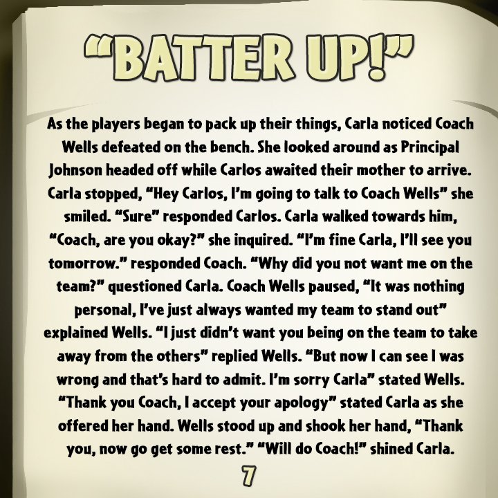 JumpStart3D's tweet image. Part 4 of this month’s Weekend Reader completes Carla and Carlos’ story. Stay tuned for next month’s new series! #JumpStartGames #weekendreader #educationalgaming
smarturl.it/WeekendReader2…