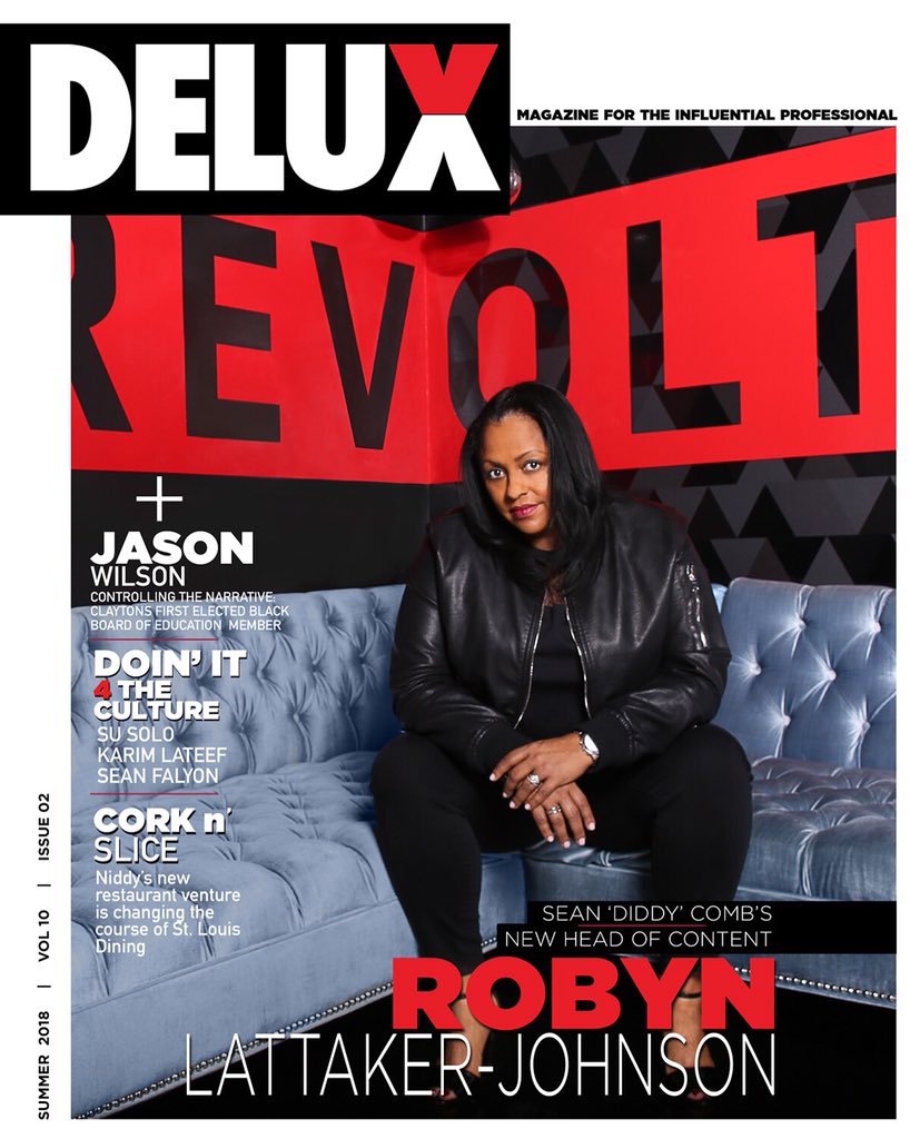 iShadressDenise's tweet photo. Be sure to grab the May issue of @DeluxMagazine with @REVOLTTV Head of Content Robyn Lattaker-Johnson #DeluxMagazine https://t.co/XbqZpNTSjt