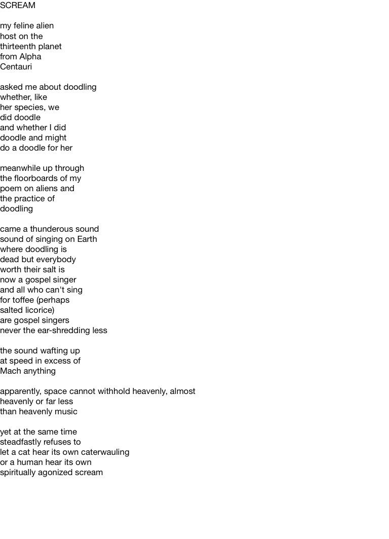 ZeroGravitypoet's tweet image. #MadeInNotability SCREAM @drdamiang @damian2649 #poem