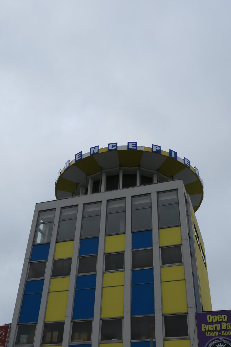 PhilLucasAlt's tweet photo. I've always loved Southsea’s 1960s Clarence Pier. It would be easy to turn this into a 1971 Carry On film; one where they all go on a day trip &amp; Sid James tries all day to get off with the attractive new-starter from the canteen.  #PhilsBigDayOutOfTransport https://t.co/hkZ8Fe2rqj