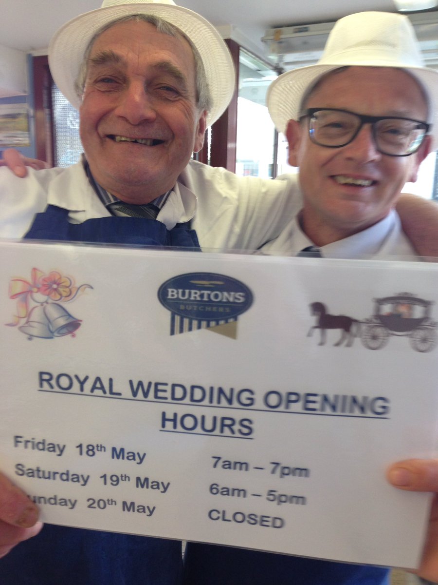 Staying open until 7 next Friday and back again <a href="/6/">Adrián Lamo</a> ready for #royalwedding