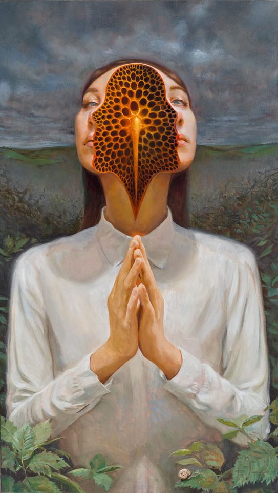 BeautifulBzarre's tweet photo. Incredible painting by @MilesJohnston, 'Hivemind' [Oil on canvas] from his recent solo at @LRgallery

#beautifulbizarremagazine #contemporaryart #surrealart #surrealism #oilpainting #milesjohnston #lastritesgallery https://t.co/q6uZ6hCoPk