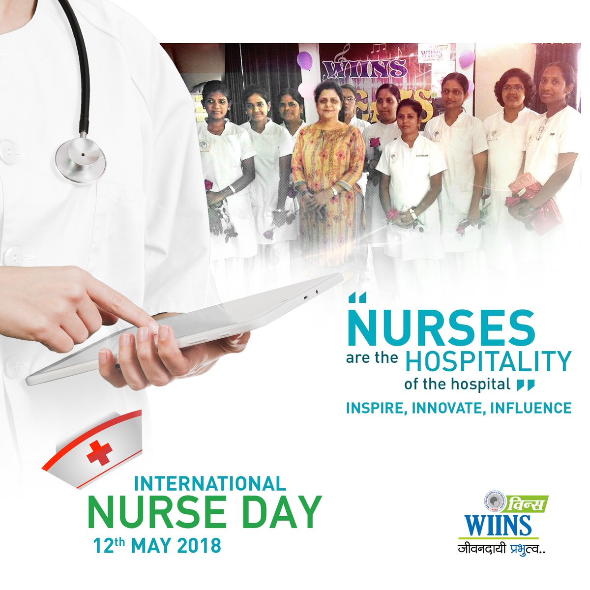 WiinsHospital's tweet photo. International Nurse day
May all the care and kindness you give to others come back to warm your heart.
#Hospitality #HealthCare  #NurseDay #Inspires #WiinsHospital https://t.co/8hFUnXwbfy