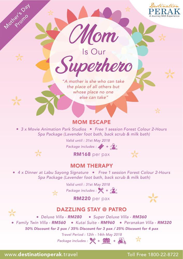 destination_prk's tweet photo. 👩🏻❤️💪🏼 ‘Mom is Our Superhero’ 👩🏻❤️💪🏼

Destination Perak Mother’s Day Promo!! ❤️❤️❤️

#DestinationPerak
#AJourneyWithExperienxe
#MothersDay https://t.co/KCAbuxCoxj