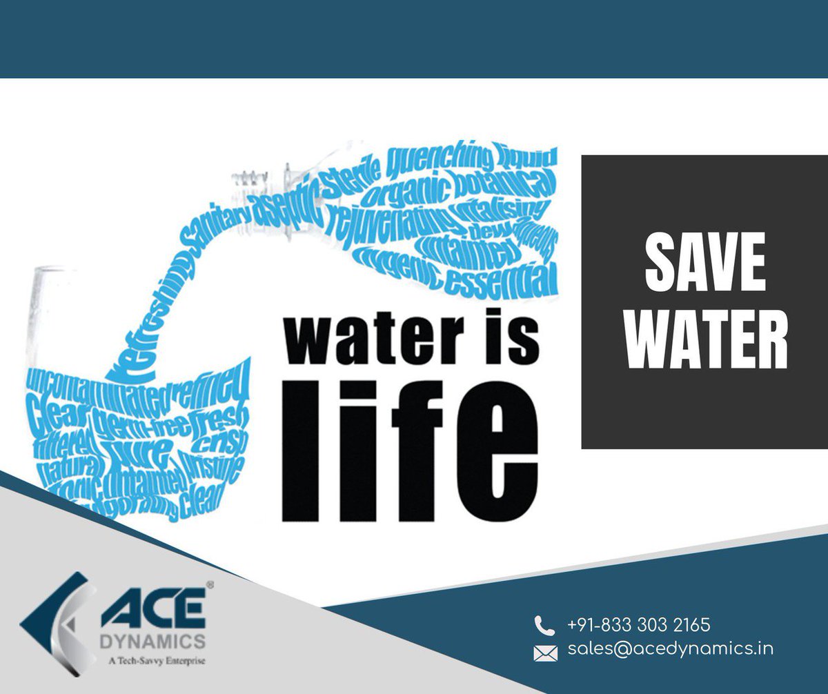ace_dynamics's tweet image. &quot;Save water&quot;
Get Water Treatment solutions for the Residential &amp;amp; Commercial areas.
Contact Us - goo.gl/2Ba7ho       
#SaveWater #WaterIsLife #WaterCrisis #acedynamics #conservewater @RT_America @UN_Water @wearewater